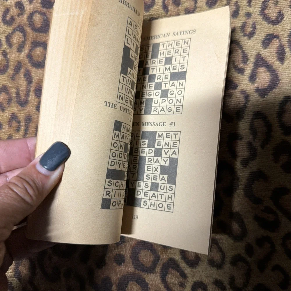 1973 Vtg Unused All‎ American Crosswords Paperback Games Puzzles Read